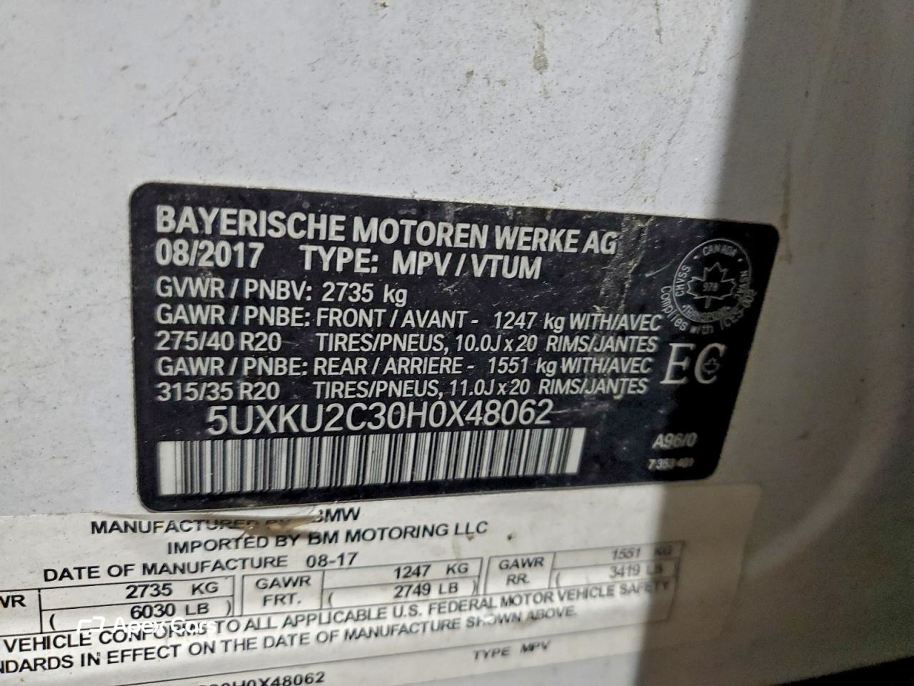 BMW X6 2017