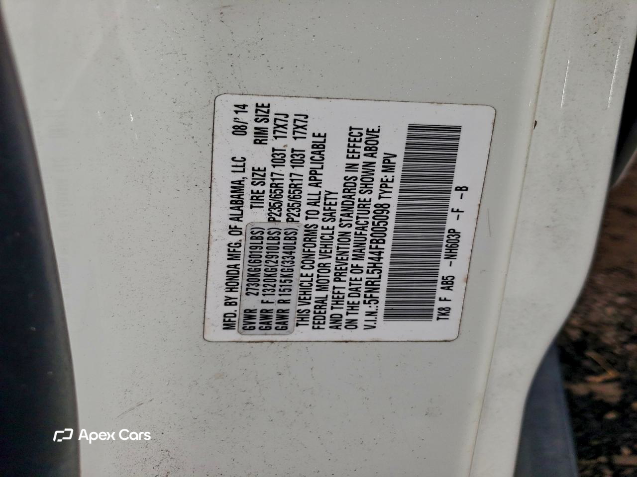 Honda Odyssey 2015