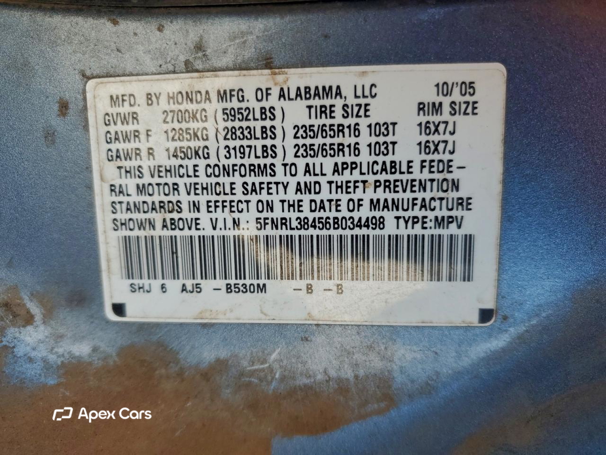 Honda Odyssey 2006