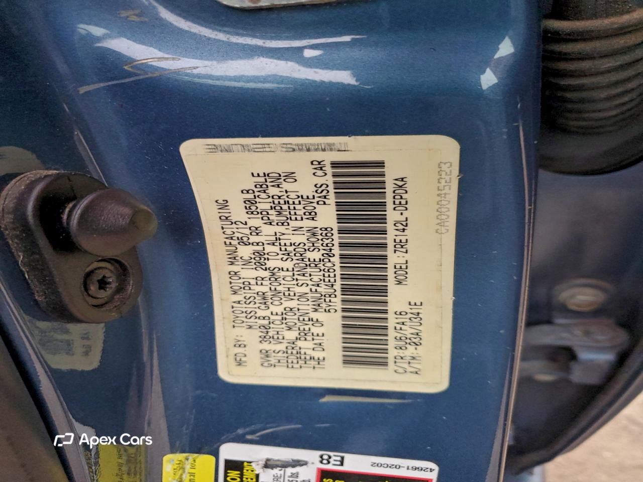 Toyota Corolla 2012