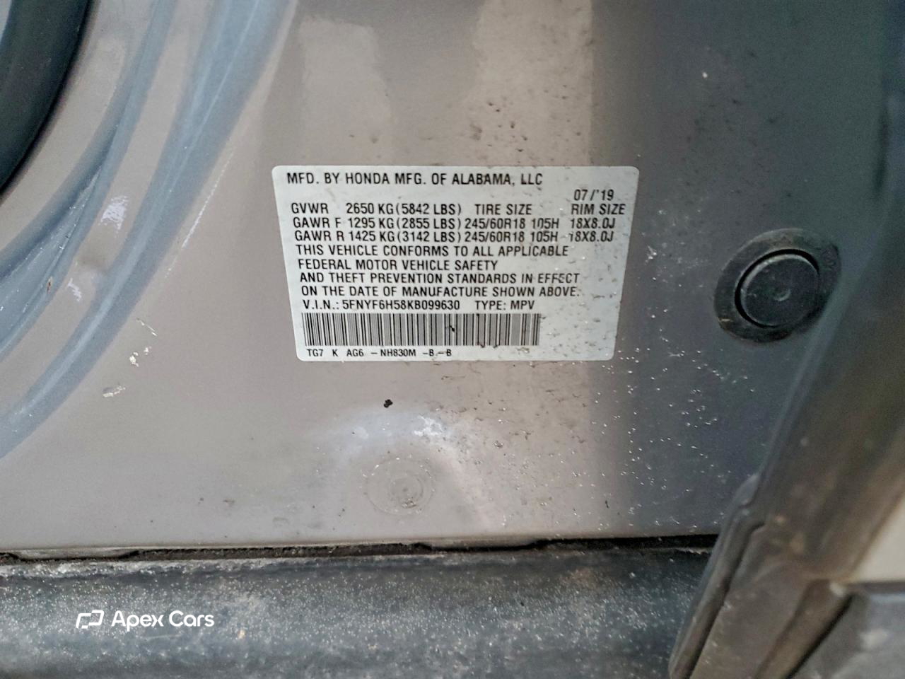 Honda Pilot 2019