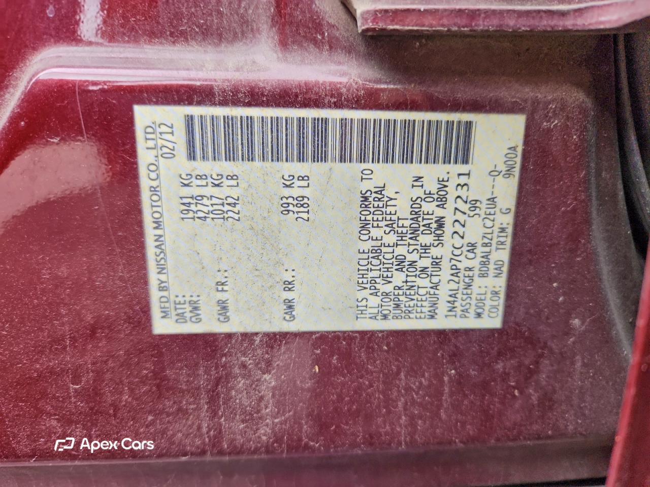 Nissan Altima 2012
