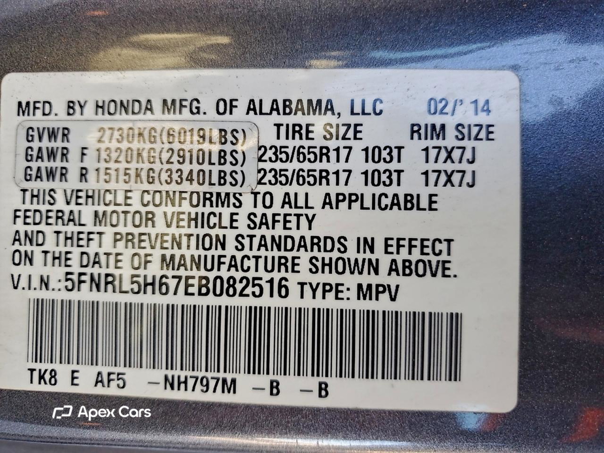 Honda Odyssey 2014