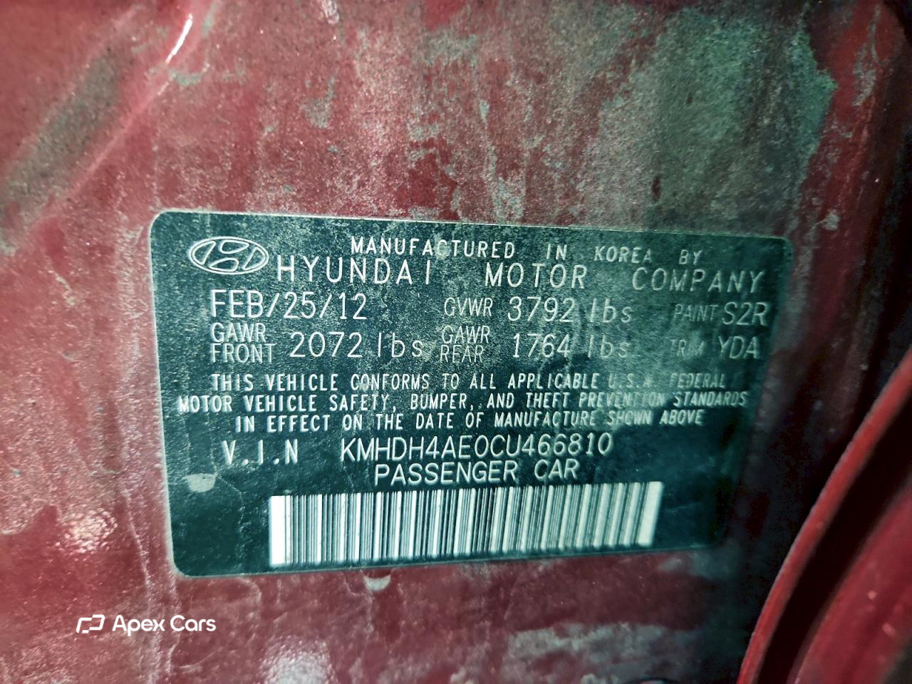 Hyundai Elantra 2012