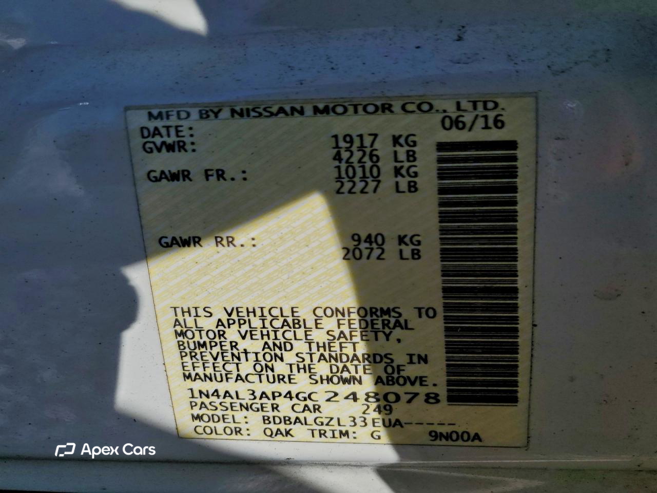 Nissan Altima 2016