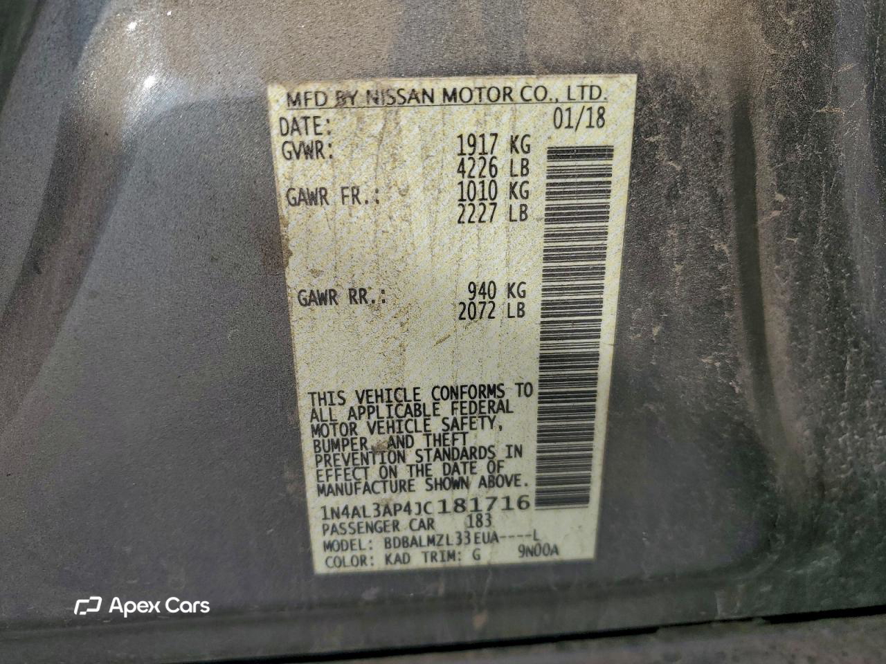 Nissan Altima 2018