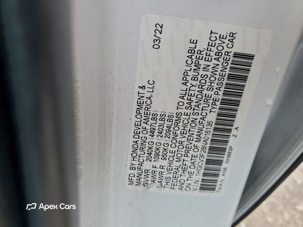 Honda Accord 2022