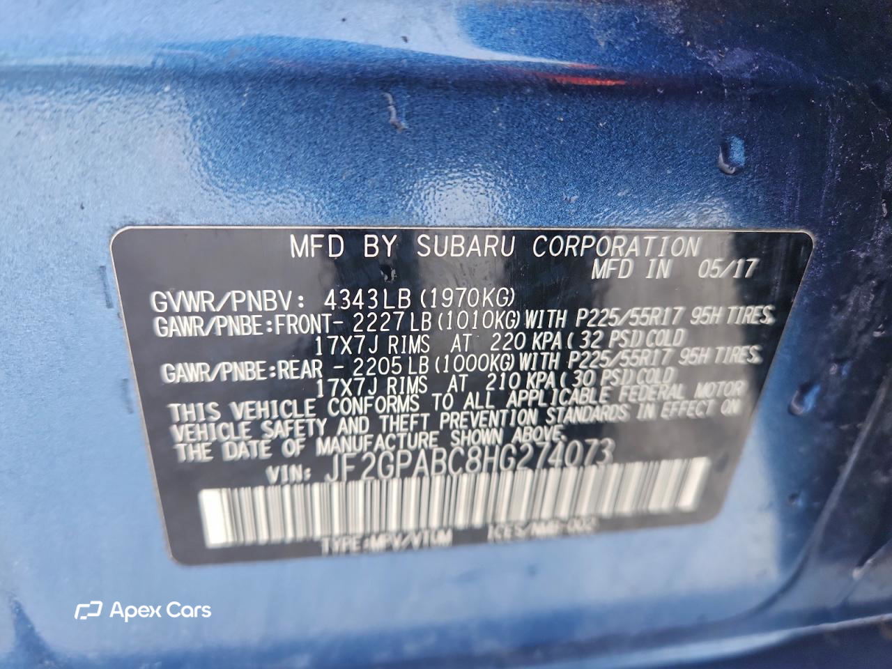 Subaru XV 2017
