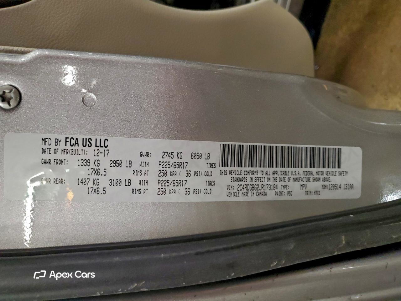 Dodge Caravan 2018