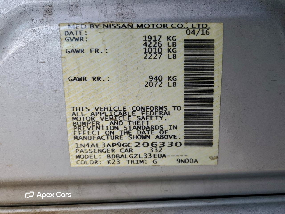Nissan Altima 2016