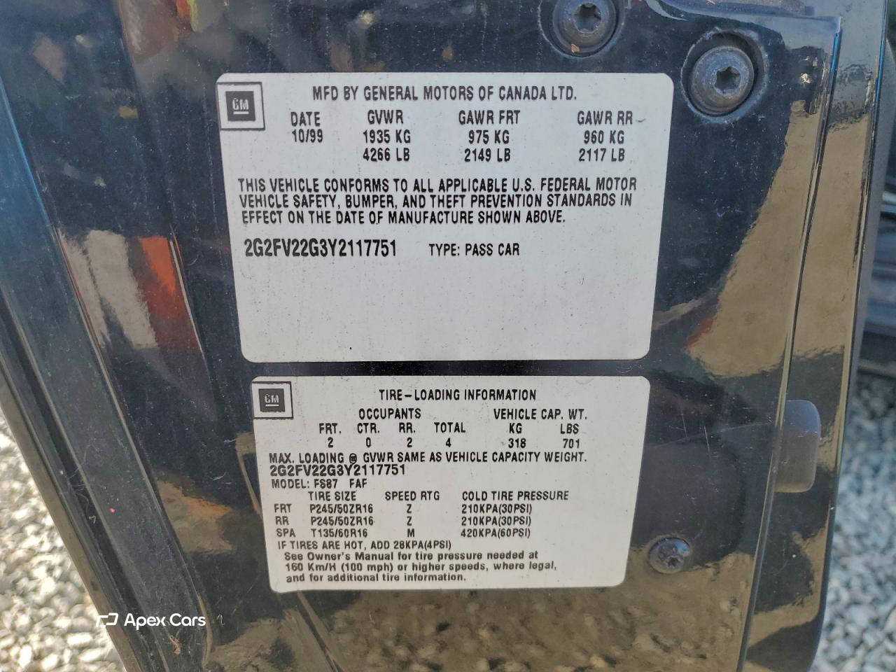 Pontiac Firebird 2000