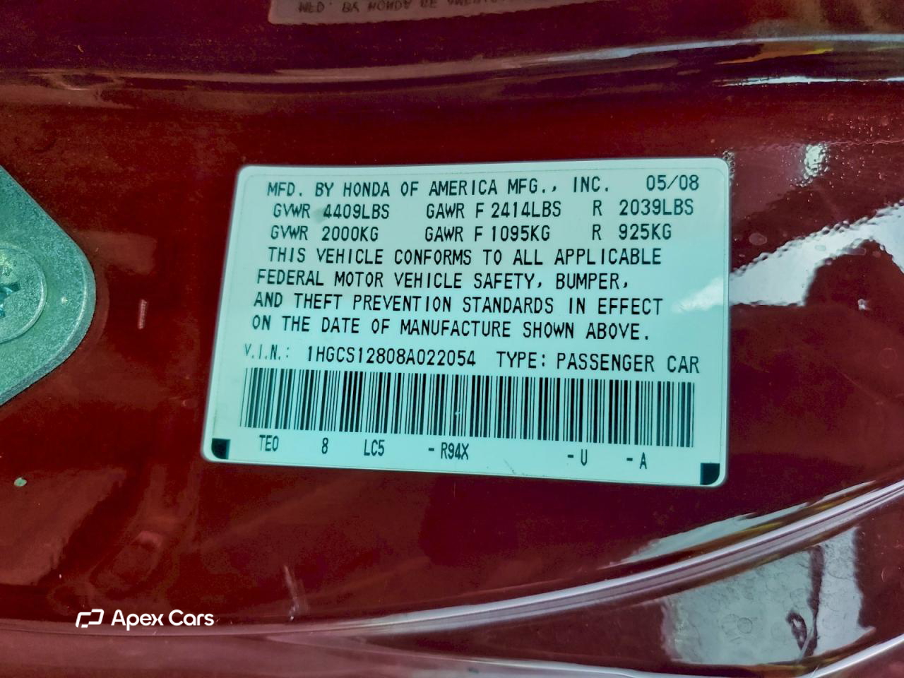 Honda Accord 2008
