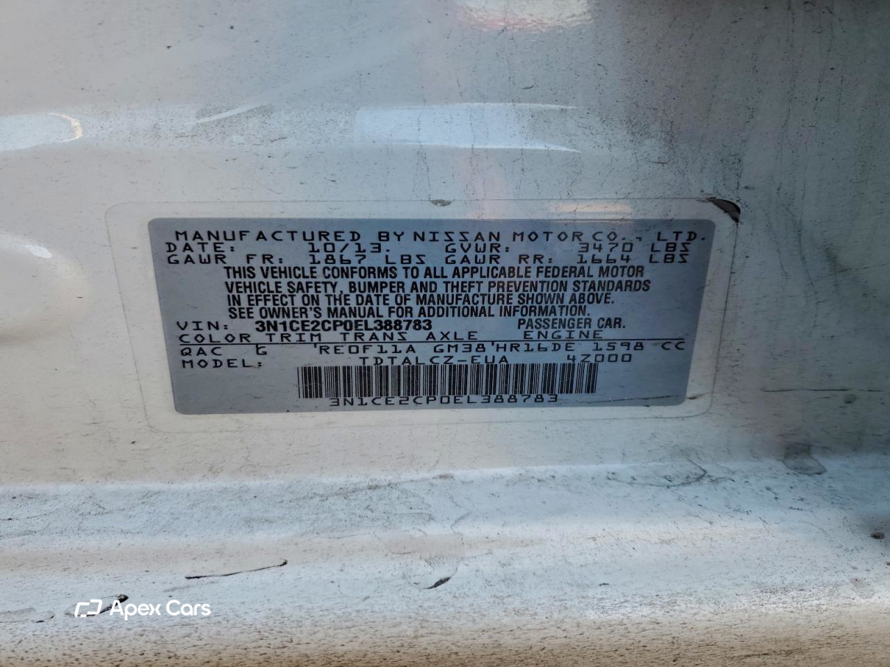 Nissan Versa 2014
