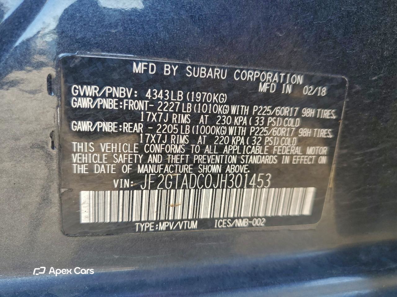 Subaru XV 2018