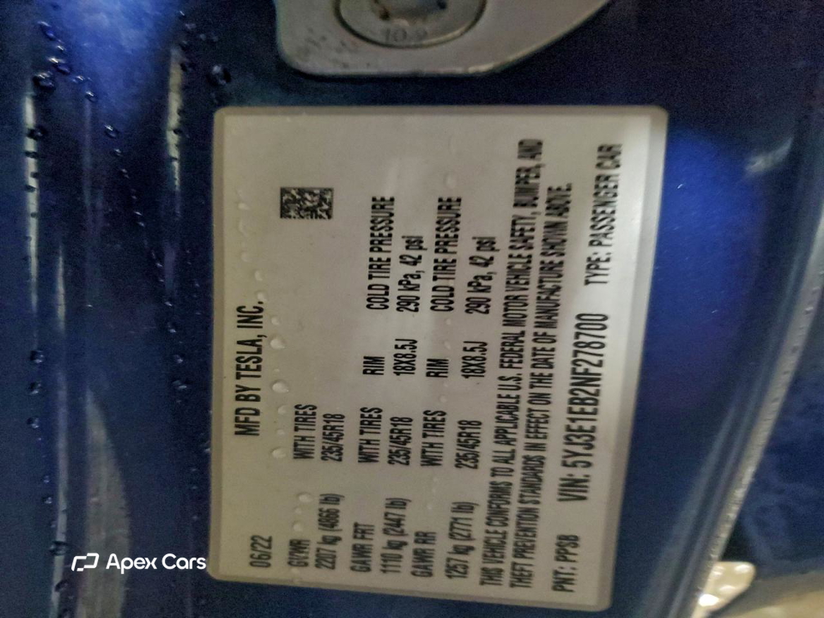Tesla Model 3 2022