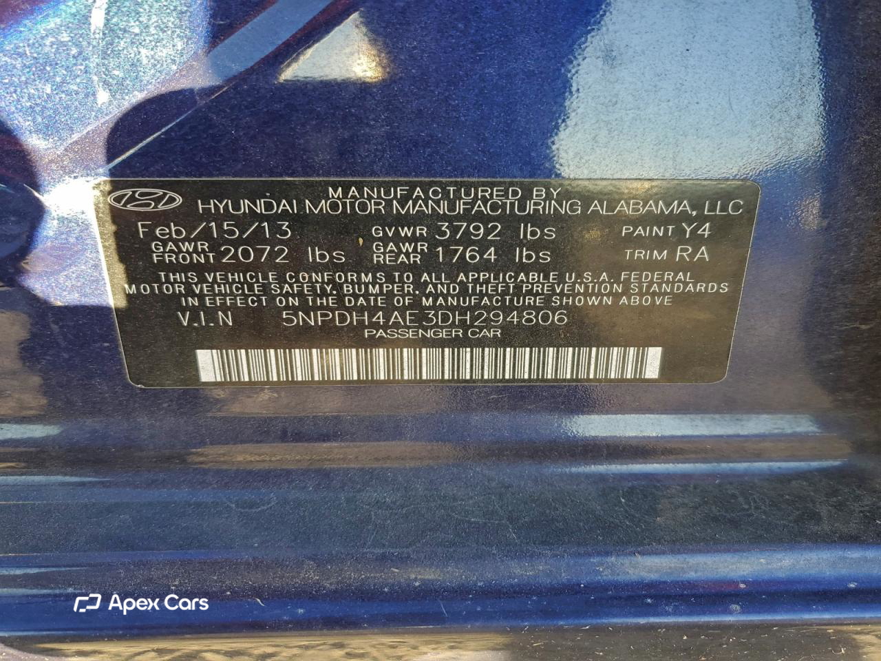 Hyundai Elantra 2013