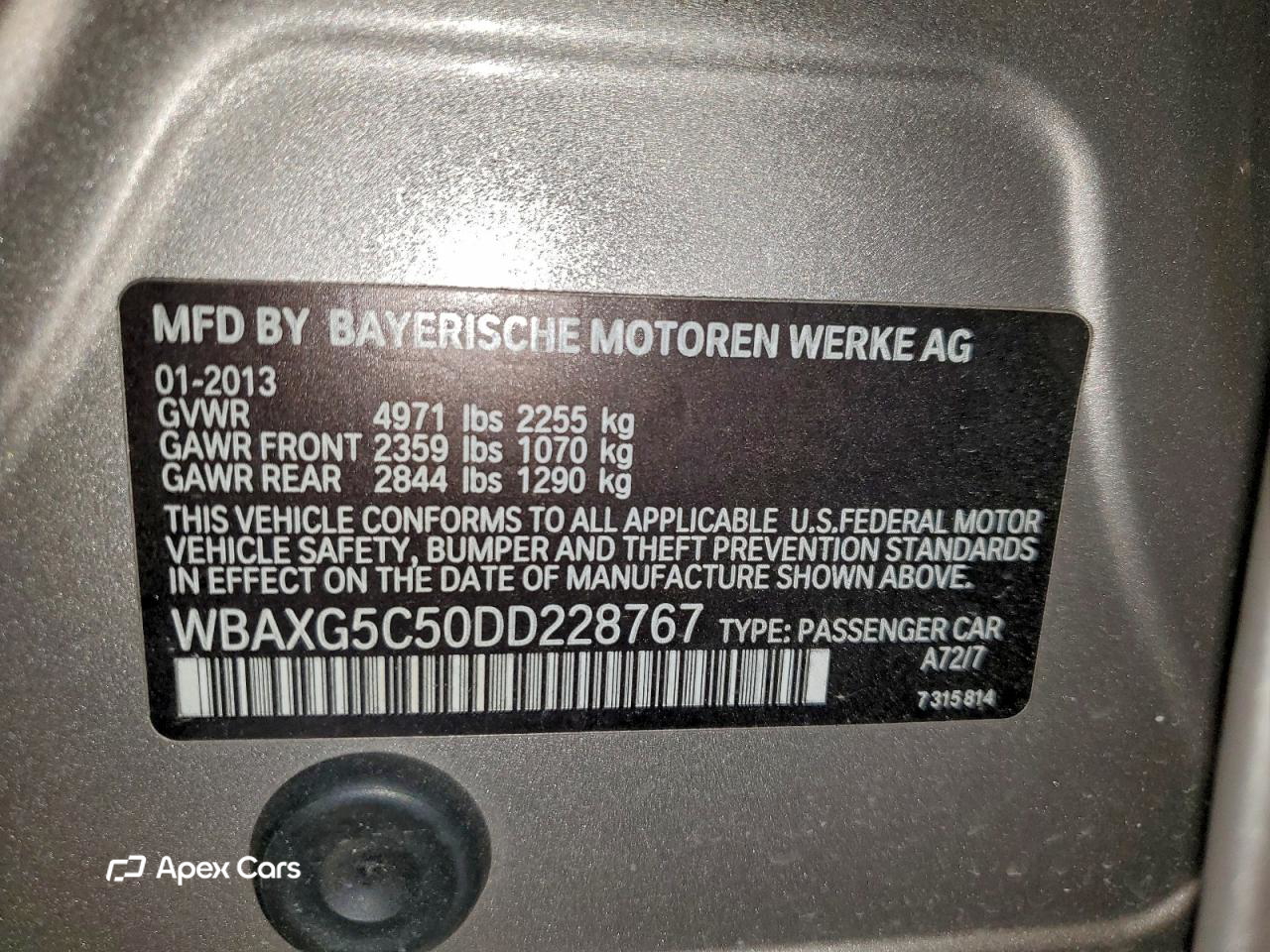 BMW Series 5 2013