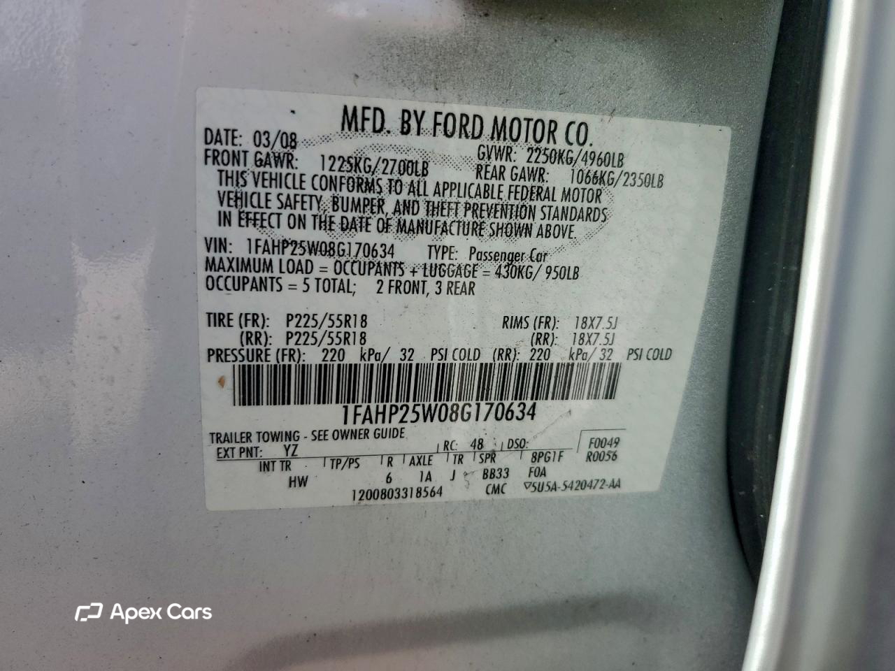Ford Taurus 2008