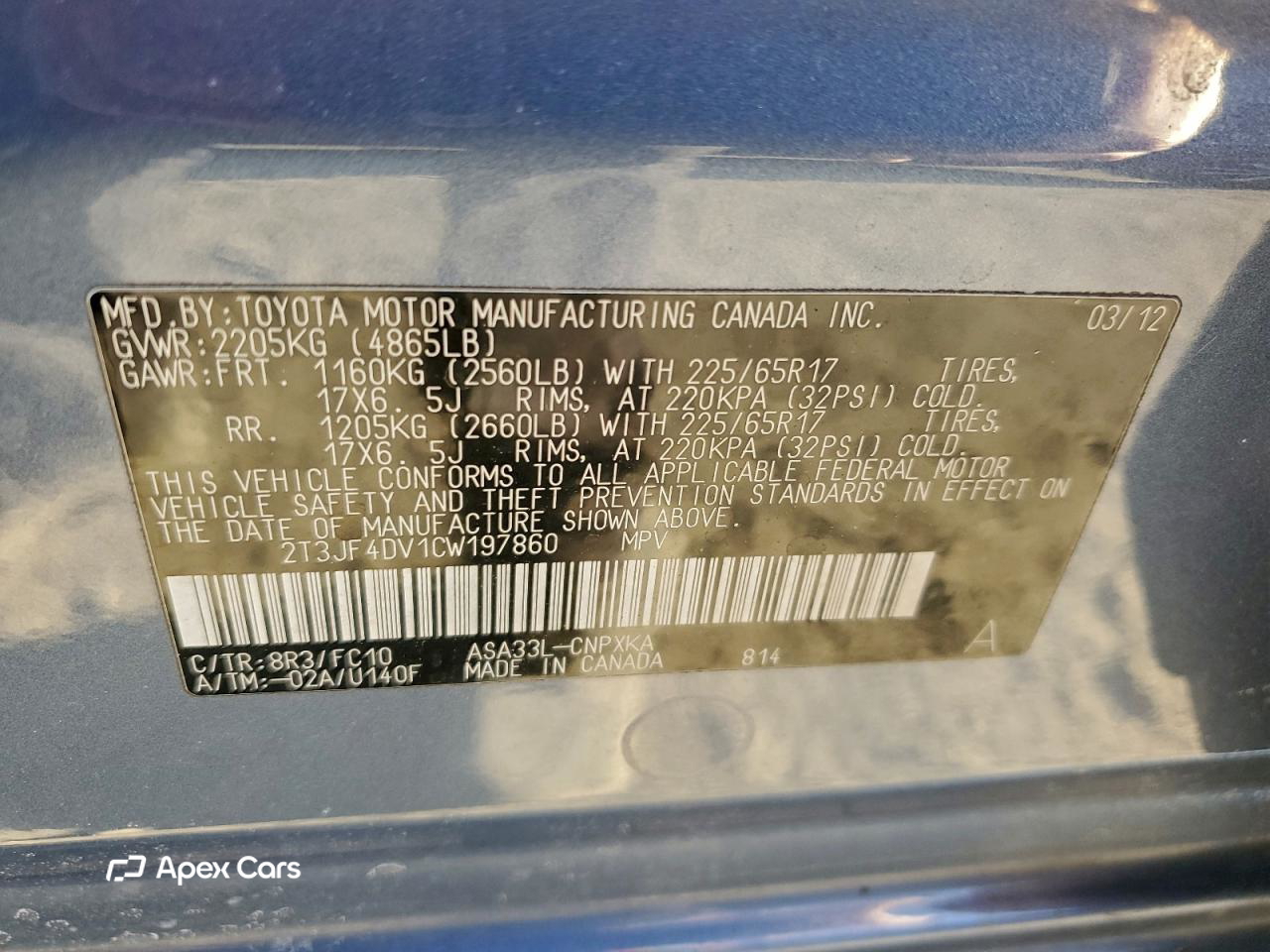Toyota RAV 4 2012