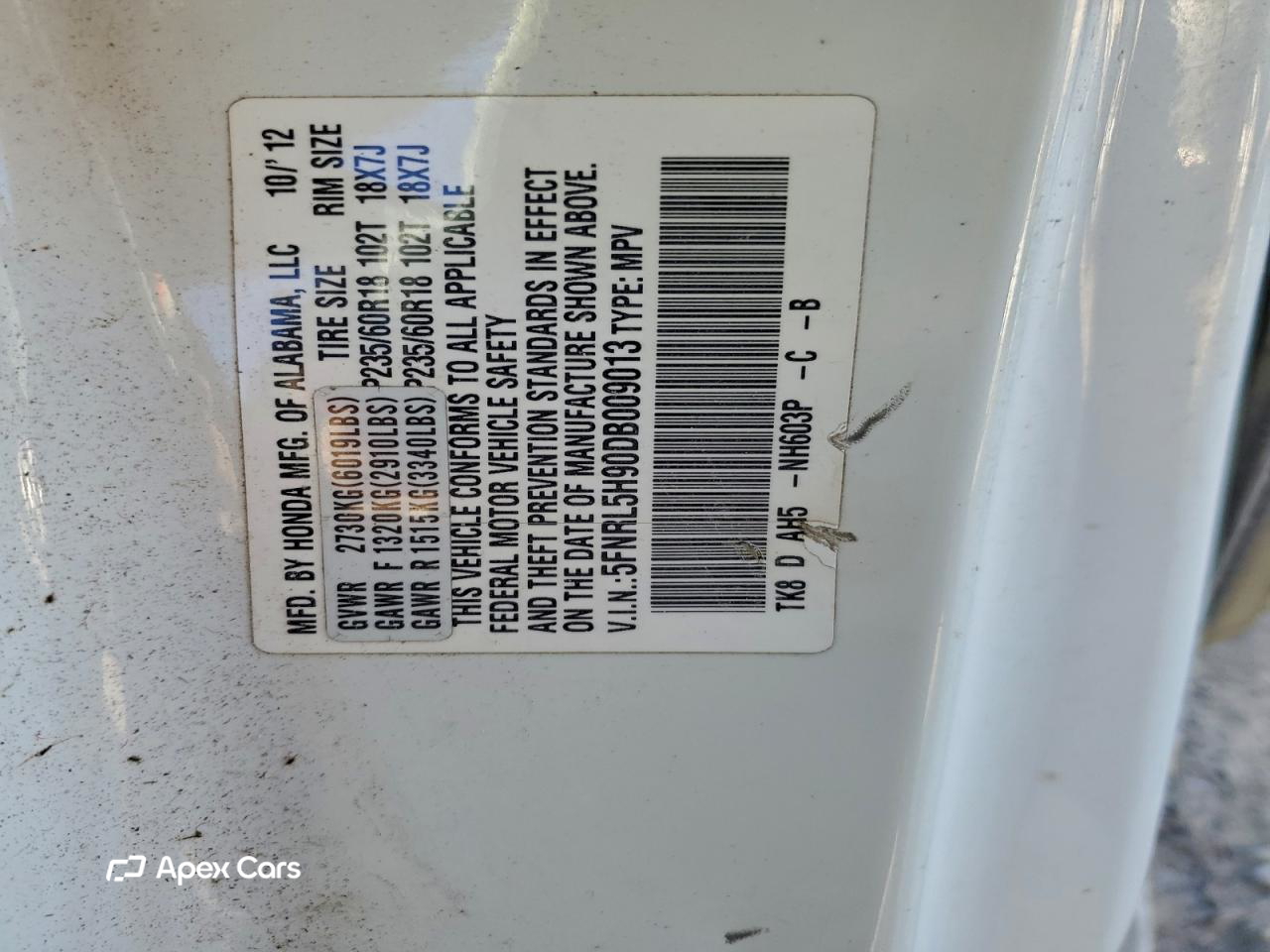 Honda Odyssey 2013