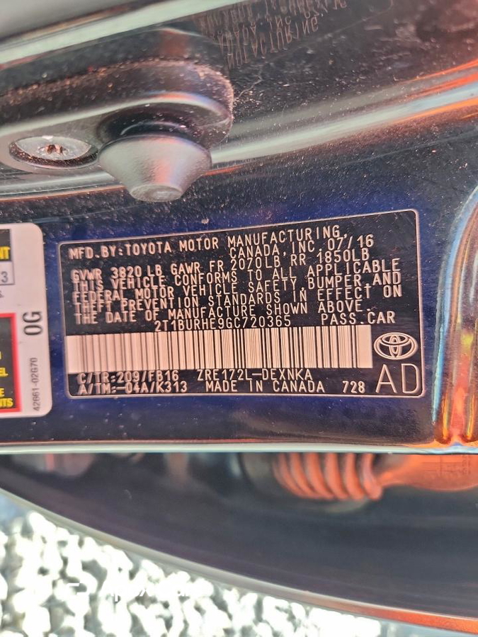 Toyota Corolla 2016