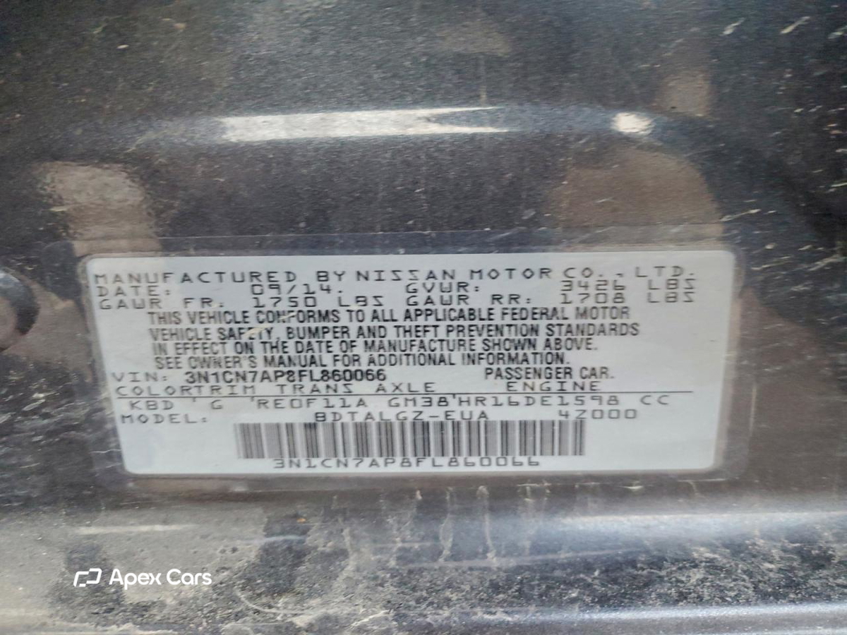 Nissan Versa 2015