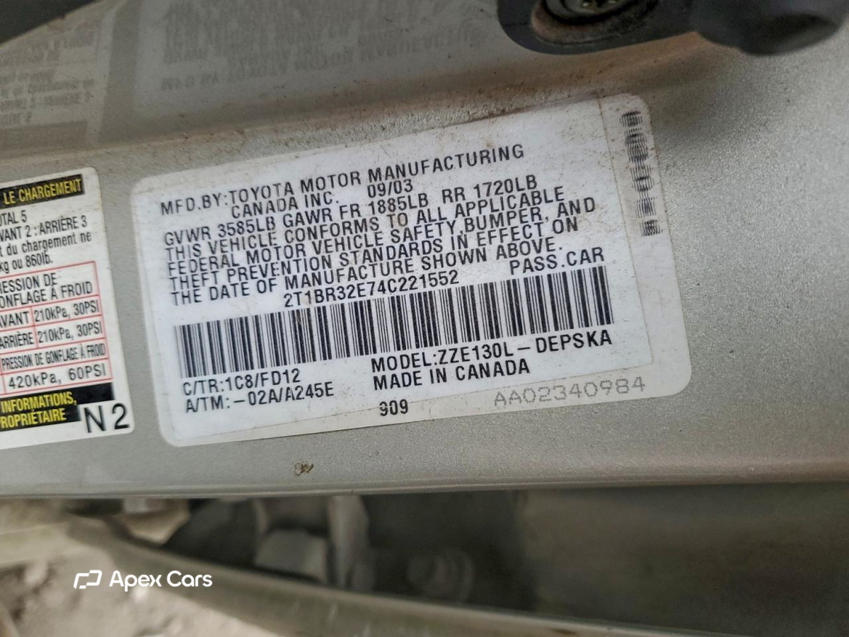 Toyota Corolla 2004
