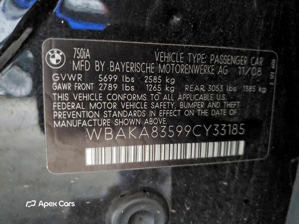 BMW Series 7 2009