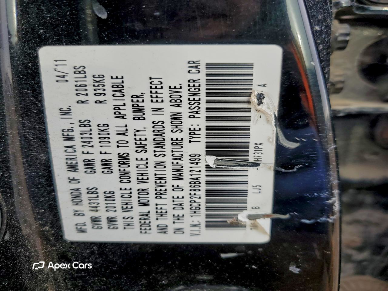 Honda Accord 2011