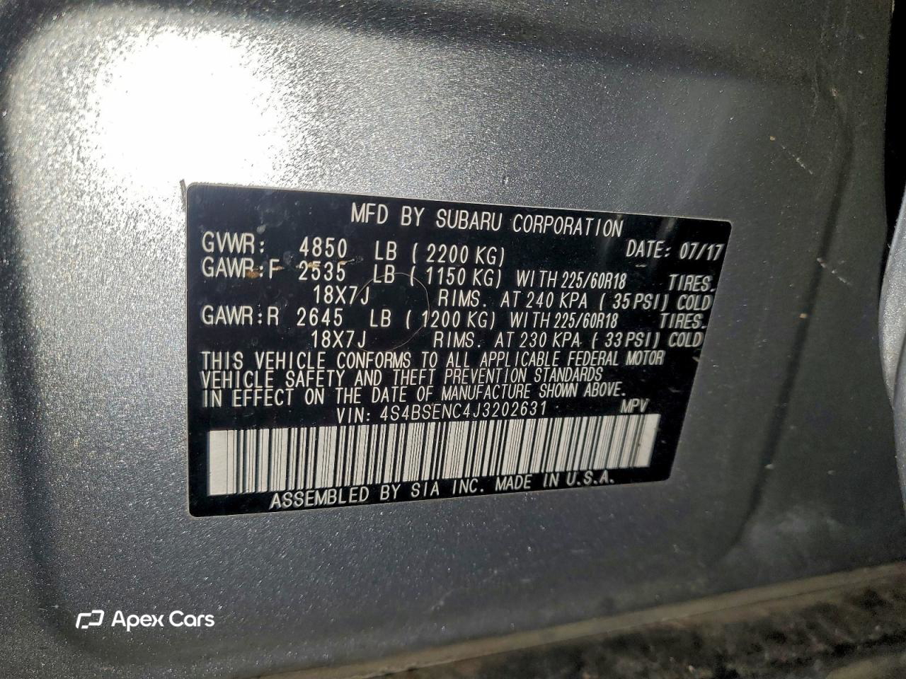 Subaru Outback 2018