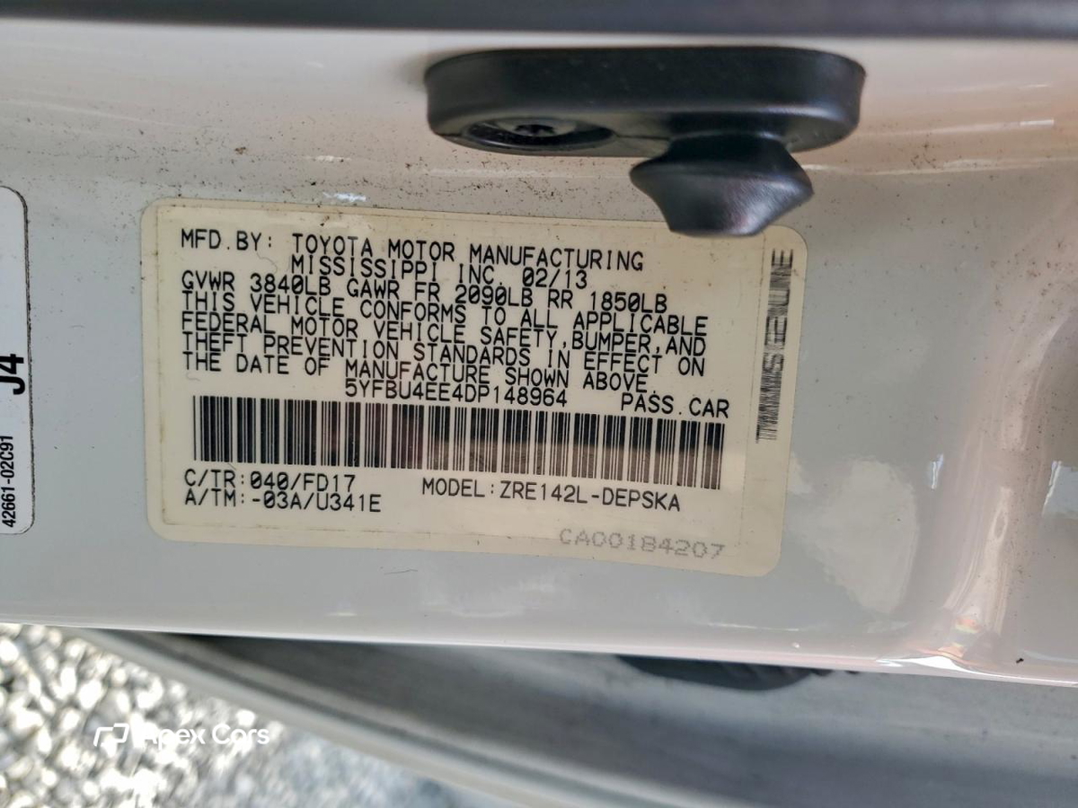 Toyota Corolla 2013