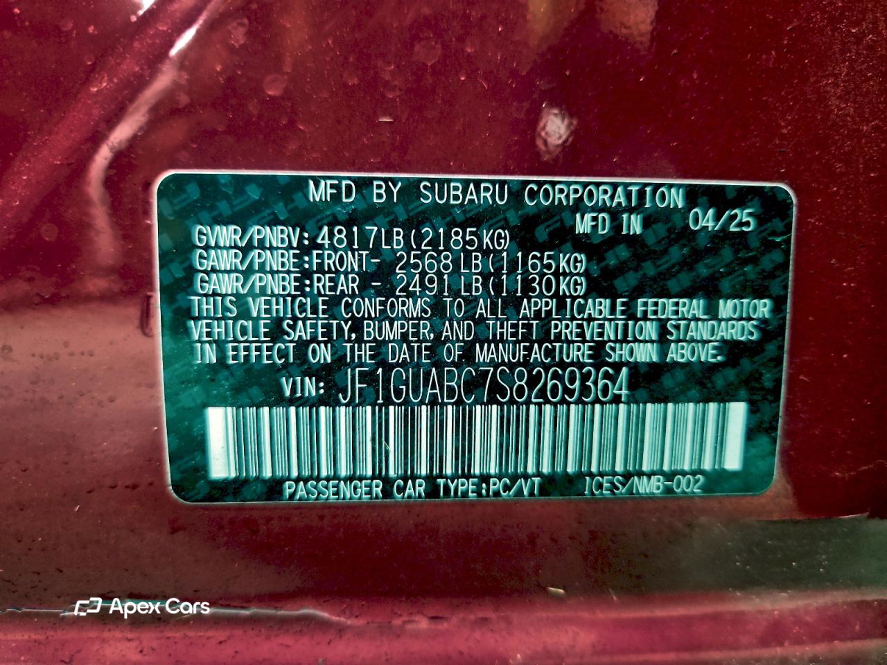 Subaru Impreza 2025