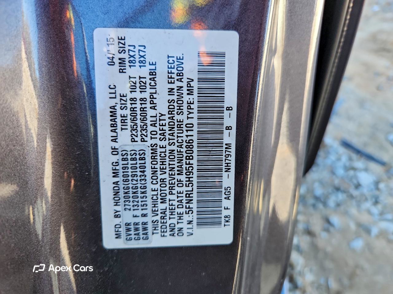 Honda Odyssey 2015