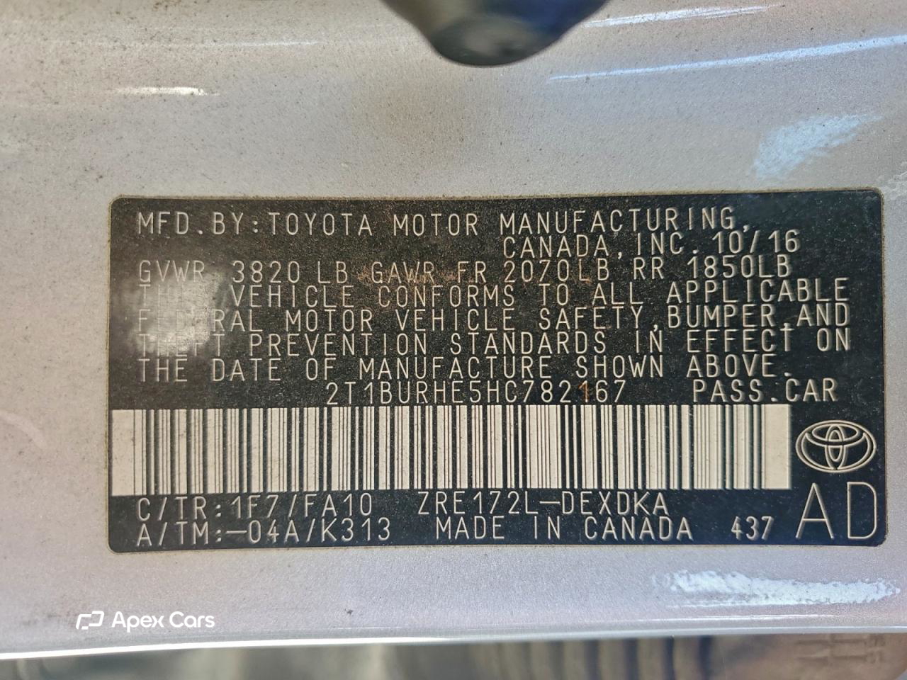 Toyota Corolla 2017