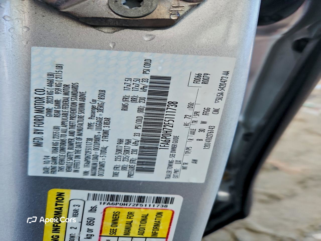 Ford Fusion 2015