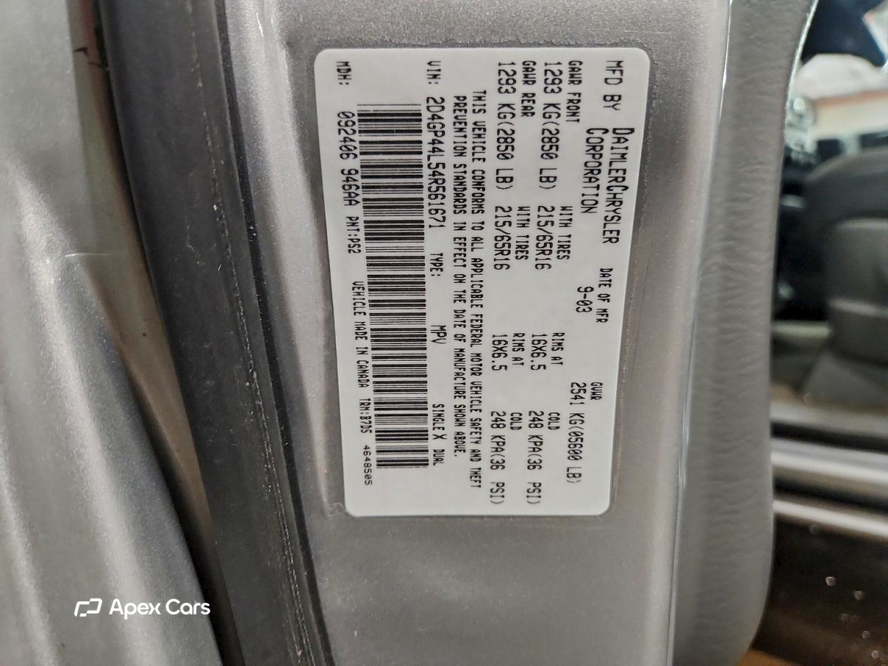 Dodge Caravan 2004