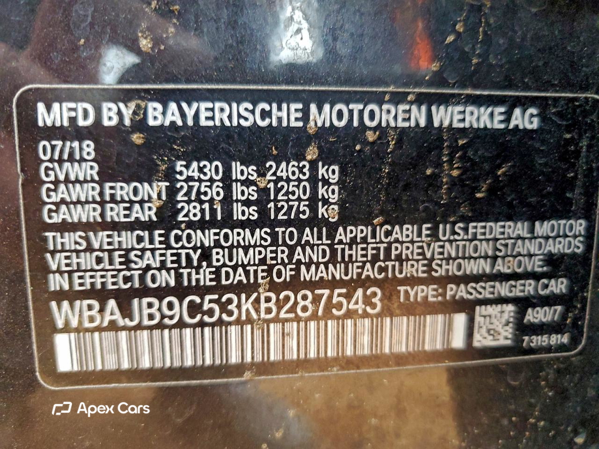 BMW Series 5 2019