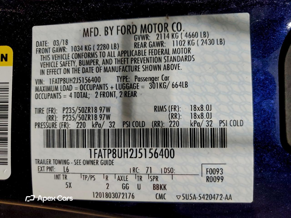 Ford Mustang 2018