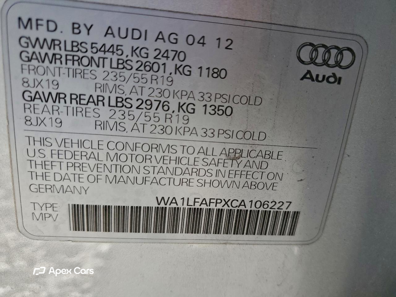 Audi Q5 2012