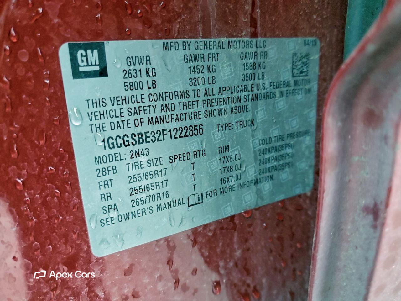Chevrolet Colorado 2015