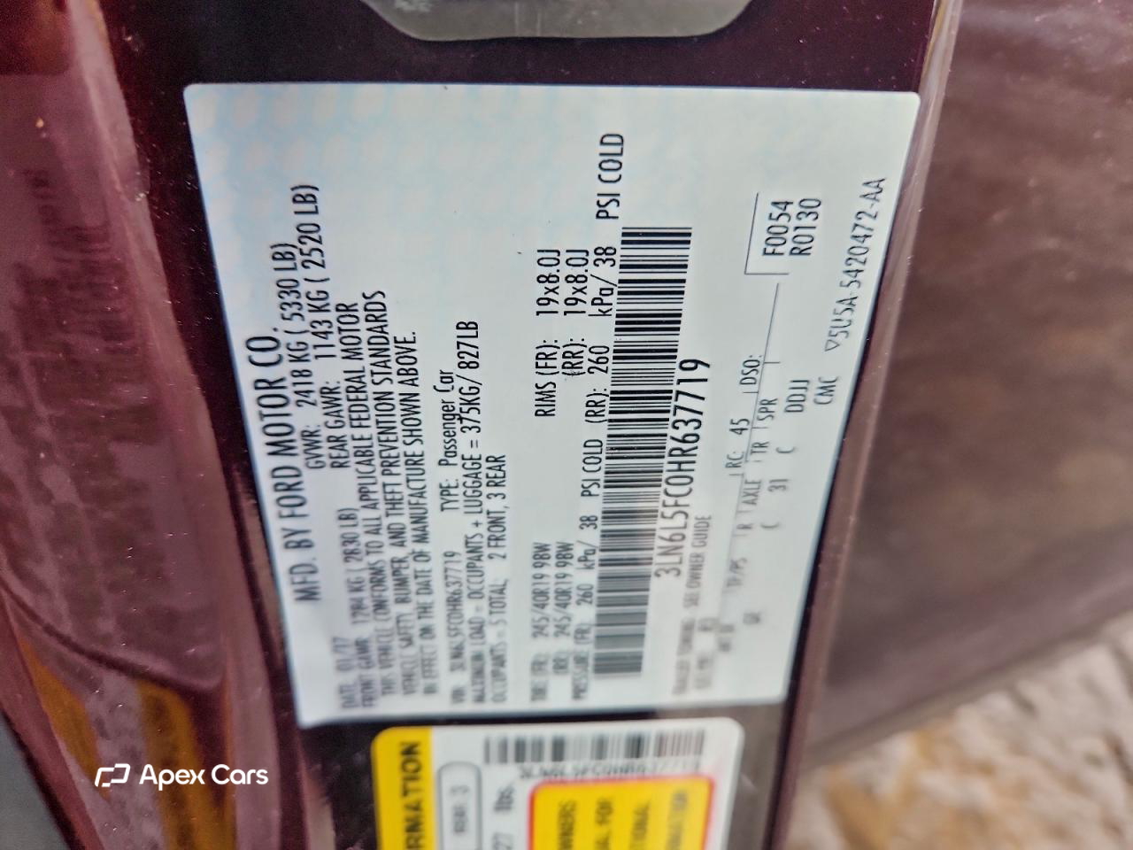 Lincoln MKZ 2017
