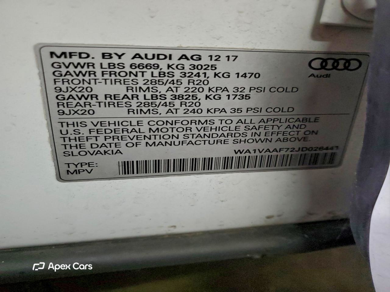 Audi Q7 2018
