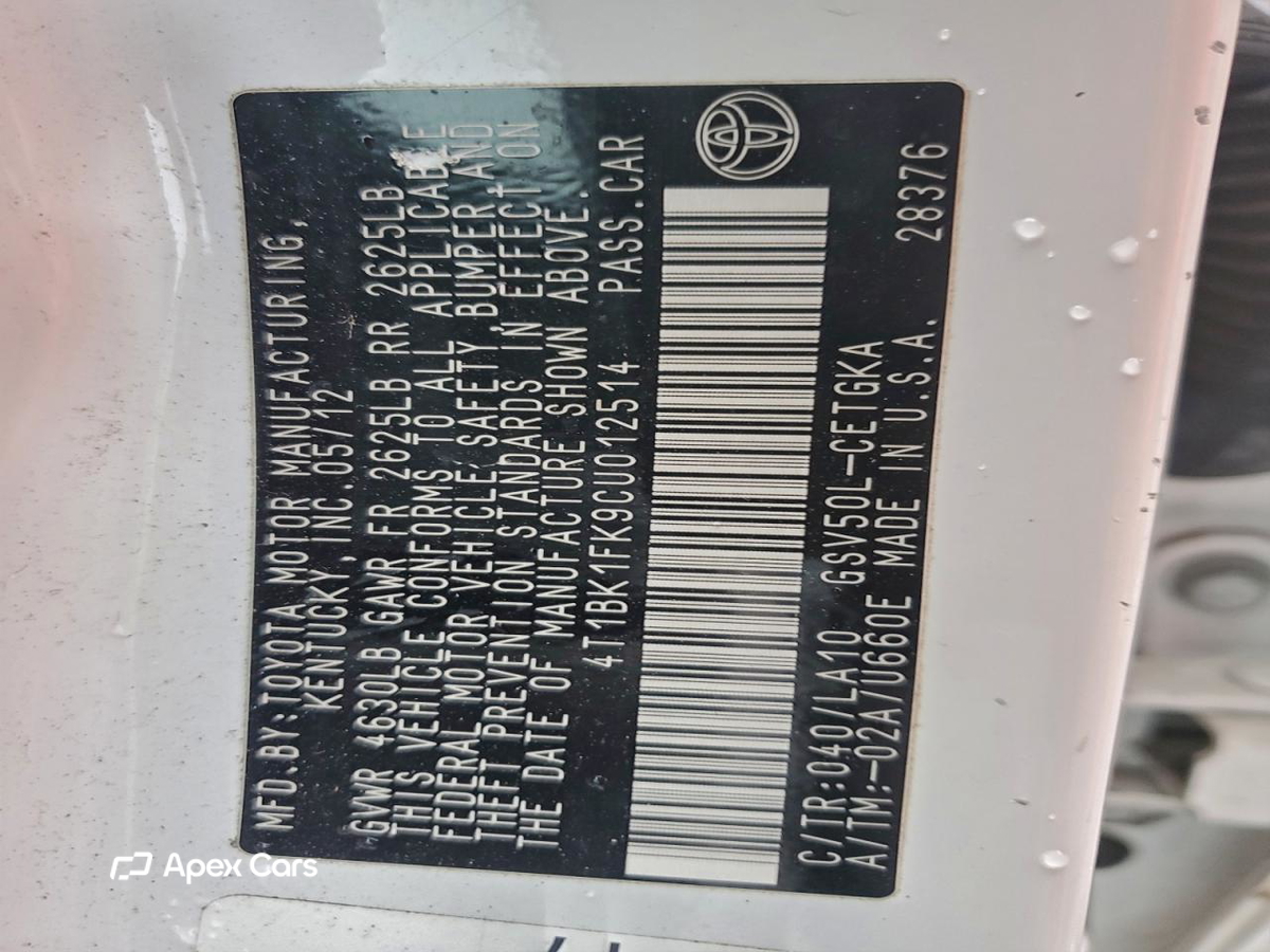 Toyota Camry 2012