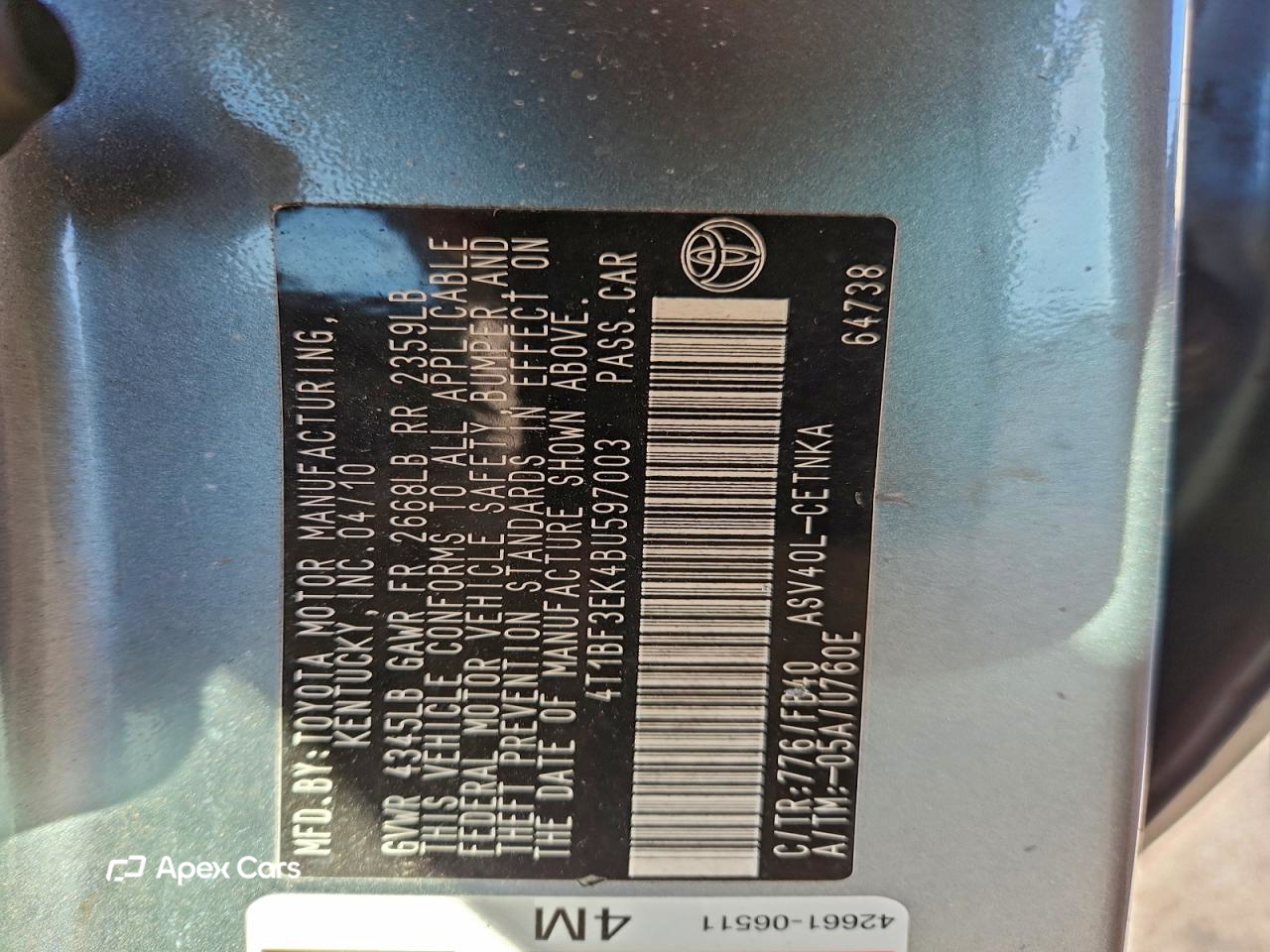 Toyota Camry 2011