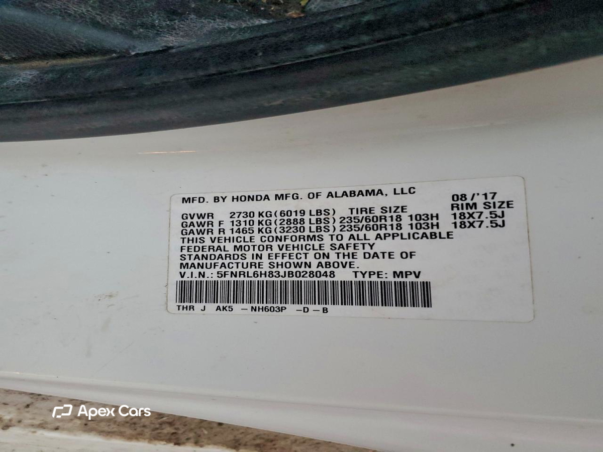 Honda Odyssey 2018