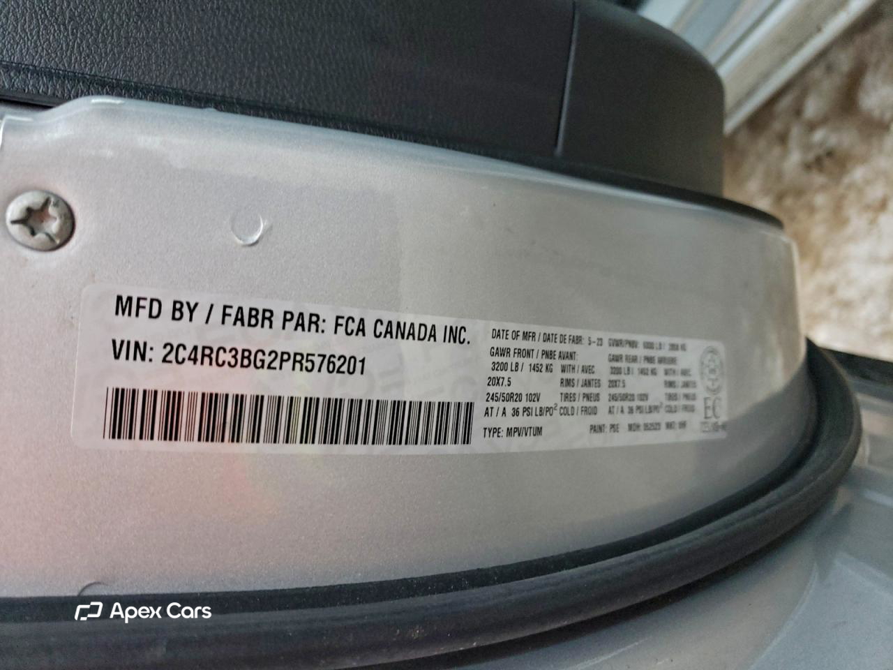 Chrysler Pacifica 2023