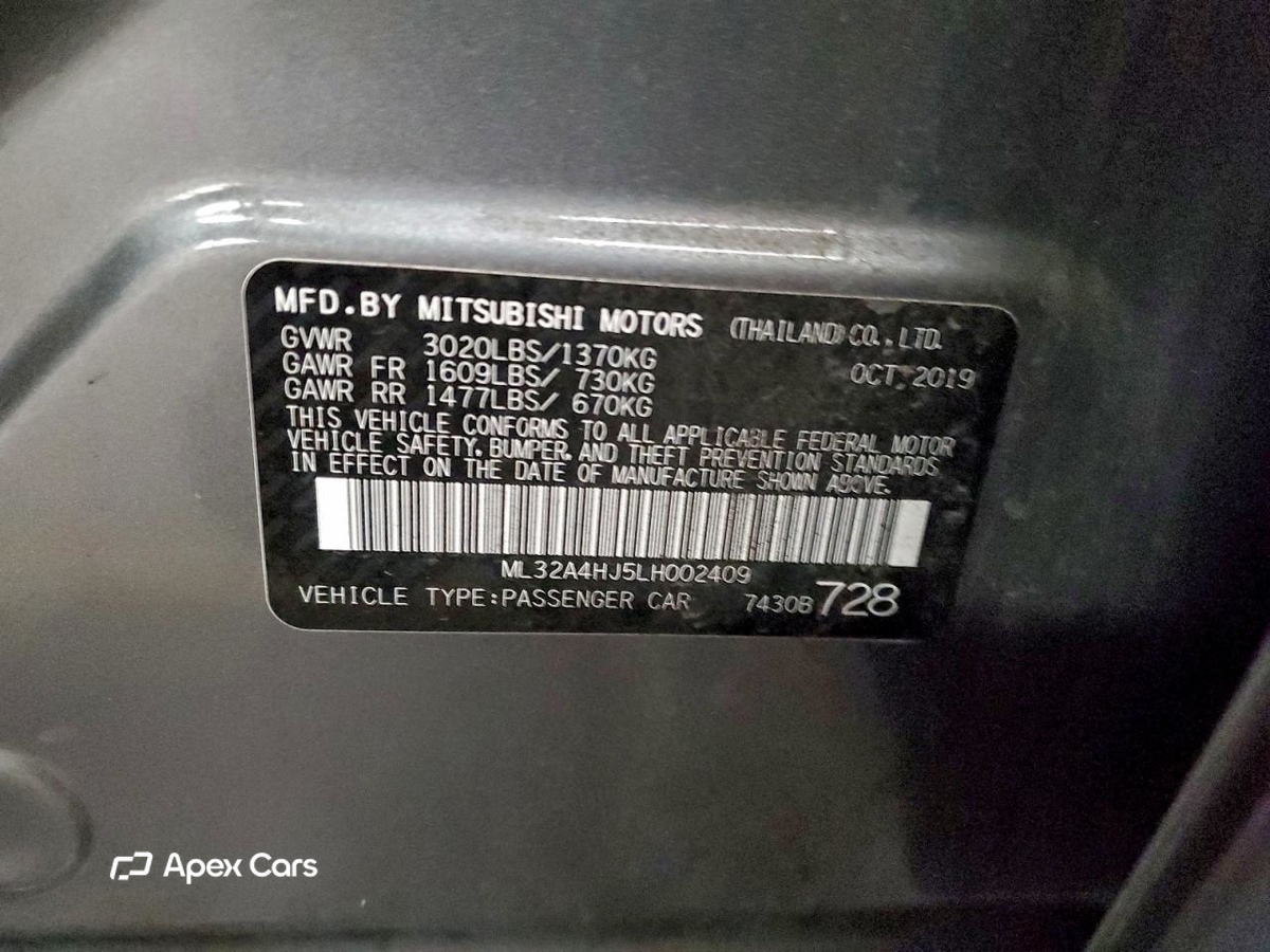 Mitsubishi Mirage 2020