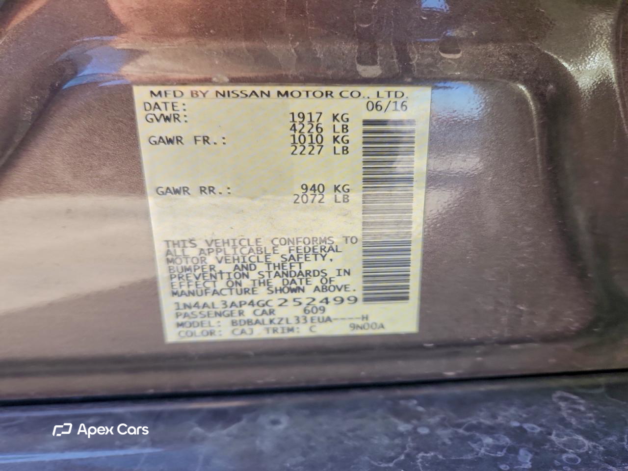 Nissan Altima 2016