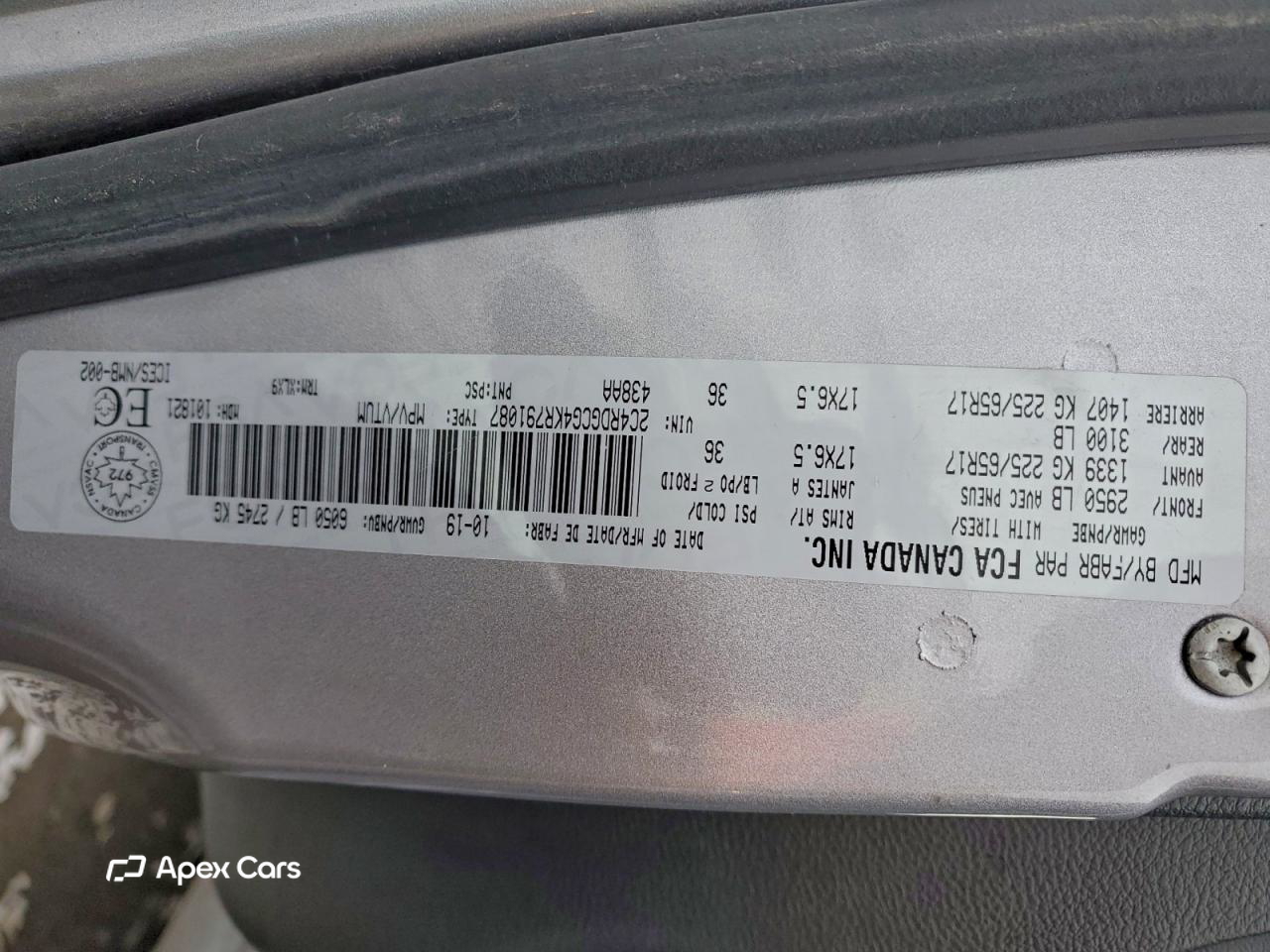 Dodge Caravan 2019