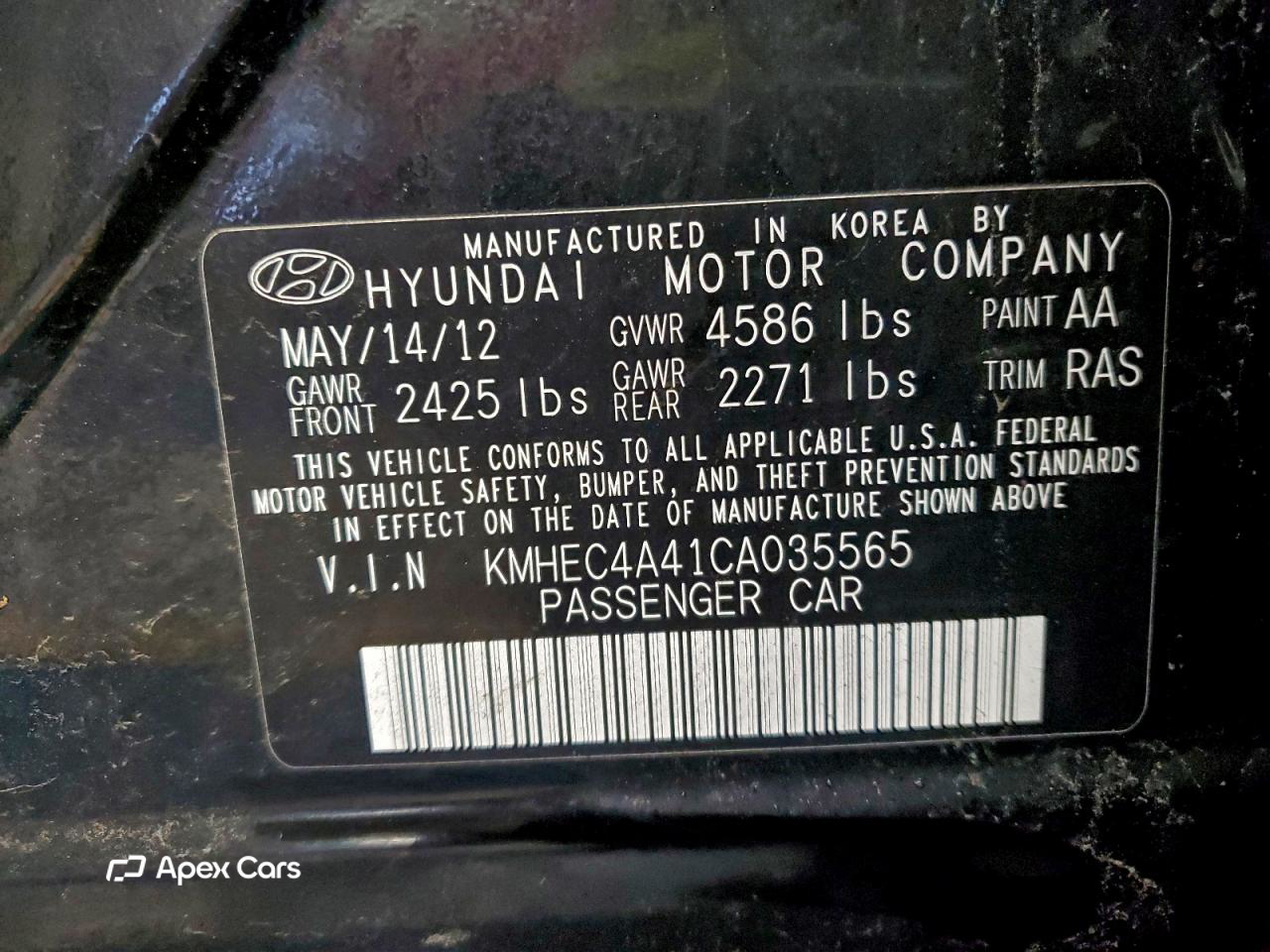 Hyundai Sonata 2012